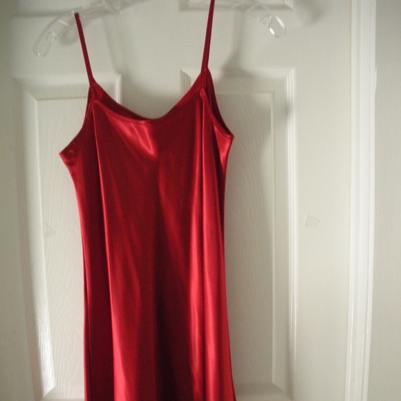 womens red nightgown